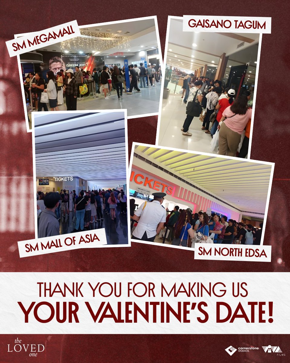 MARAMING SALAMAT SA LAHAT NG NAKI-YEARN NA! ❤️

Don't miss THE LOVED ONE, the ultimate movie date of the year, now showing in over 280 cinemas nationwide! 🎬

GET YOUR TICKETS HERE 🎟️
linktr.ee/TheLovedOneMov…

#TheLovedOne #TheLovedOneMovie