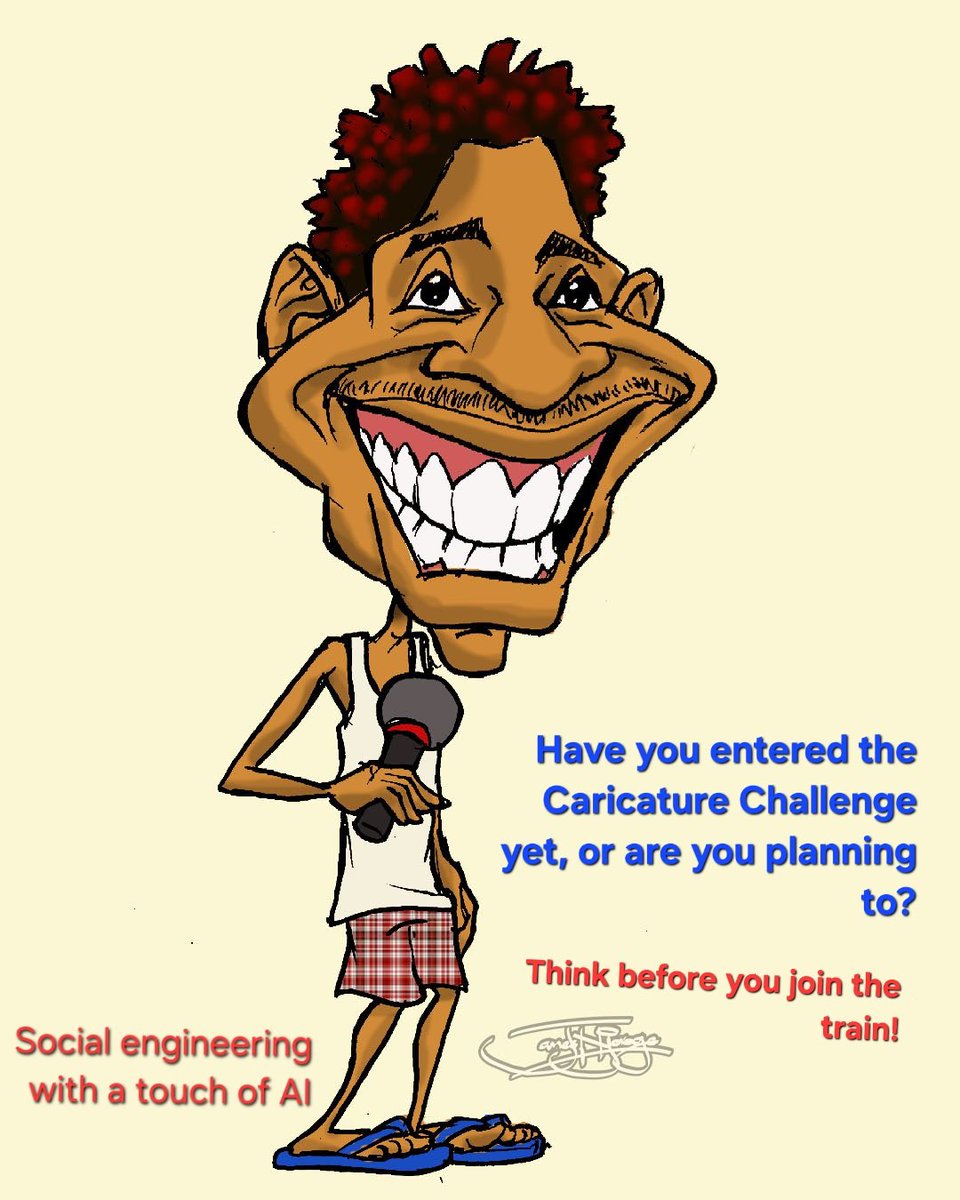 "Create a caricature of me....."

Social engineering with a touch of AI!