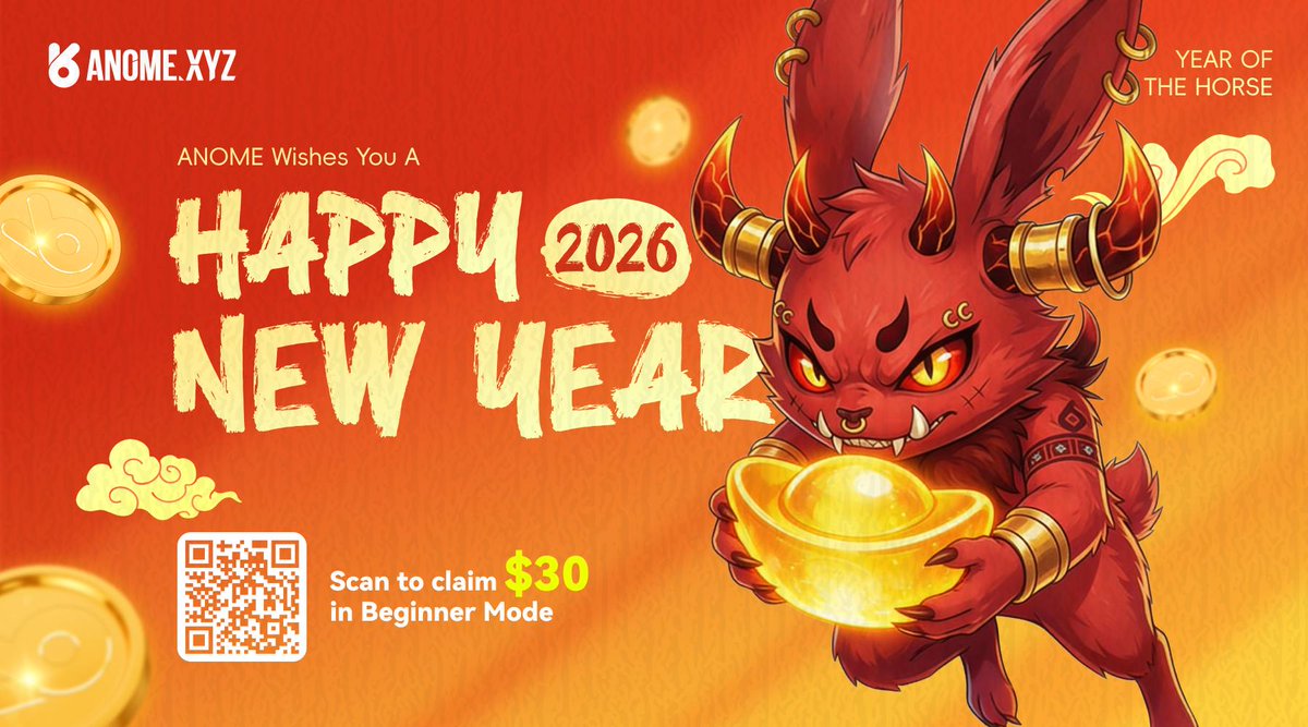 🧧 Happy Lunar New Year

On this special occasion, ANOME extends our sincere wishes to all members of our Chinese community.

May the year ahead bring you smooth progress and continued success, and to everyone who has been part of the ANOME ecosystem, may you find growth and