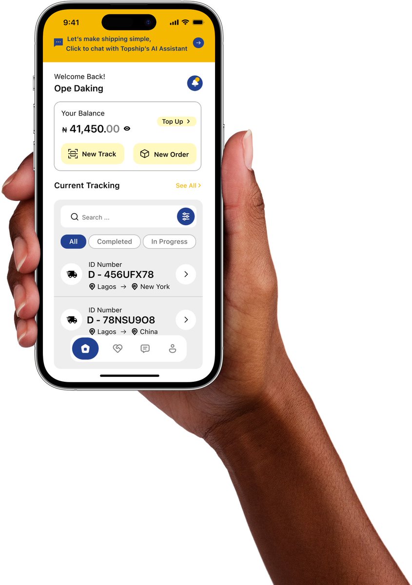 The interface for this logistics shipping app looks simple and modern, Yes or Yes?