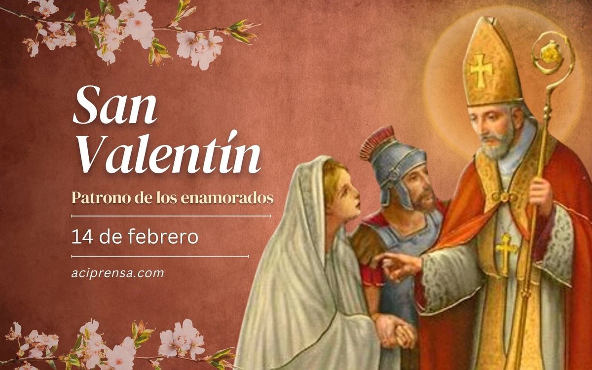 Cada 14 de febrero la Iglesia Católica recuerda a San Valentín, obispo y mártir. El patrono de los enamorados. 

#SanValentín 💘

aciprensa.com/noticias/54366…