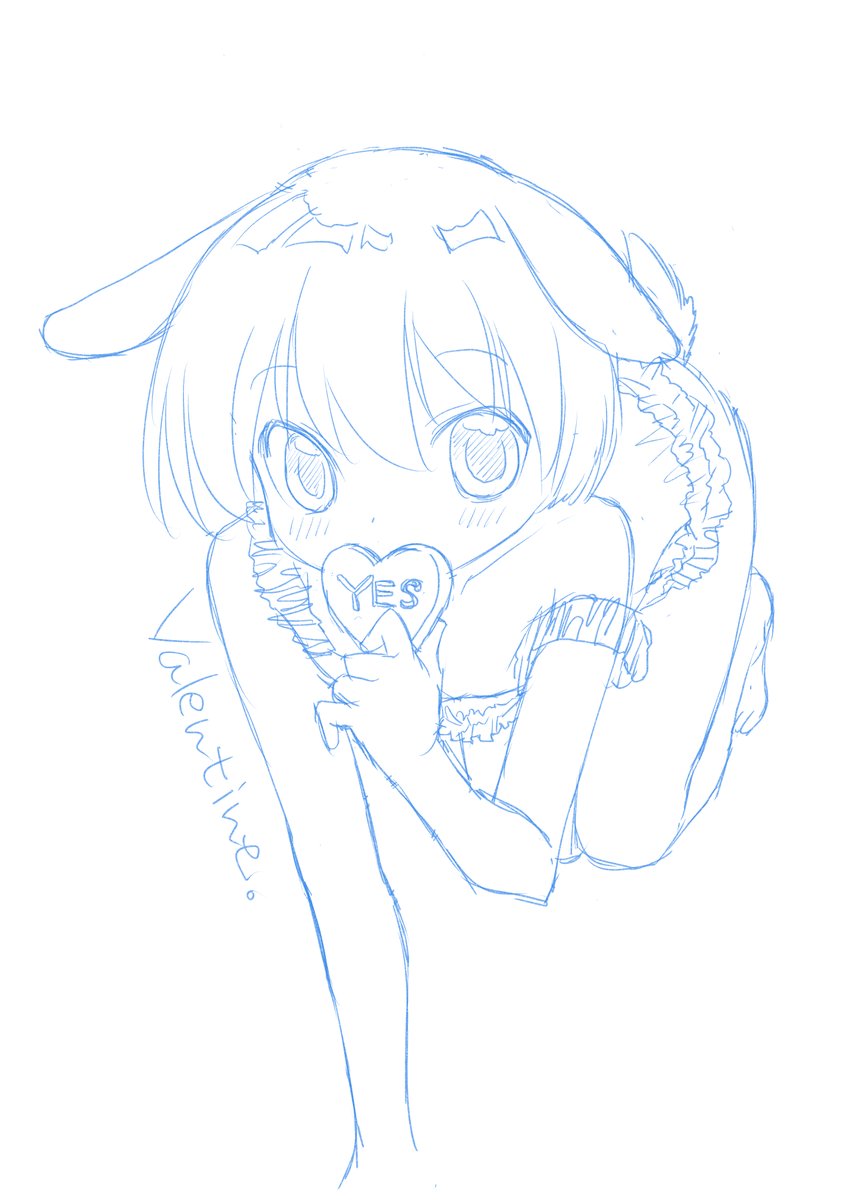 thousand177783's tweet photo. バレンタイン男の娘らくがき～ https://t.co/o2s6Fayfpg