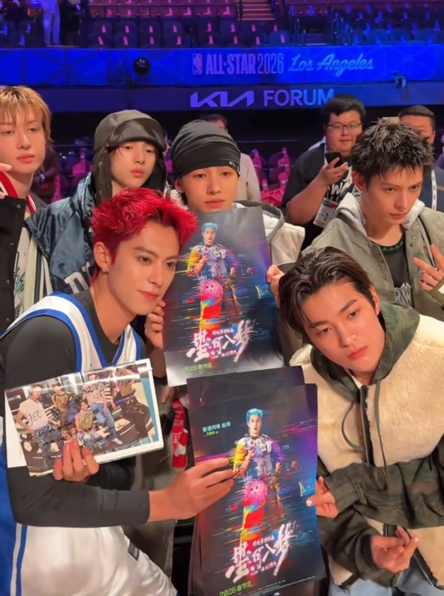 Dylan Wang gave CORTIS posters of his upcoming movie and they gave him their album 🥰