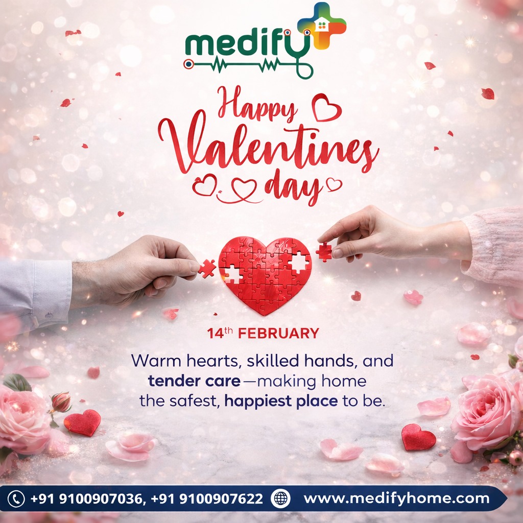 Medifyhome's tweet image. This Valentine’s Day, we celebrate more than love — we celebrate care that heals.
Warm hearts, skilled hands, and tender care make home the safest and happiest place to be.

📞 +91 9100907036
🌐 medifyhome.com

#HappyValentinesDay #MedifyHome #CareAtHome