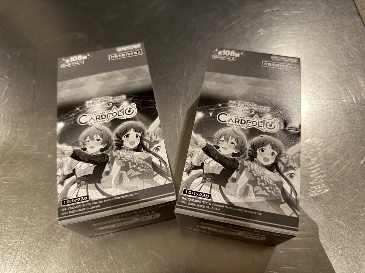 狂気のカードフォリオミリオンライブvol2、11箱目と12箱目