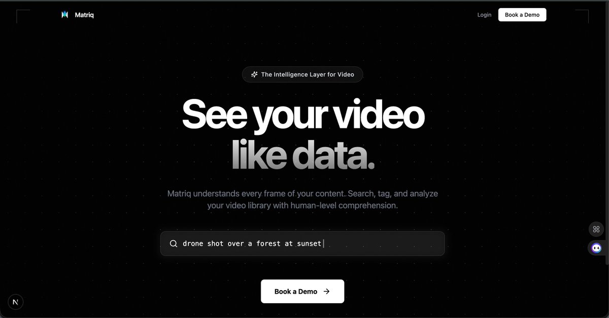 New in Matriq: dynamic company pages.One URL. 

Custom branding. Custom search data. Custom results.Netflix sees Stranger Things dailies. Nike sees Air Max campaigns. Red Bull sees F1 onboards. 

No templates. No slide decks. Just "search your own library."