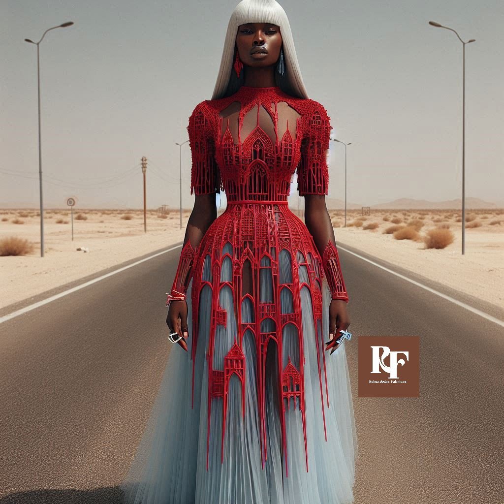 AMOUREUSE — A state of being in love. Inspired by old European cathedrals. Red as the pulse. Blue as the calm. Love as both intensity and stillness, built into form.
#Amoureuse #AIFashion #DigitalFashion #ArchitecturalFashion #RedAndBlue #ConceptualFashion #FashionArt #aifashion