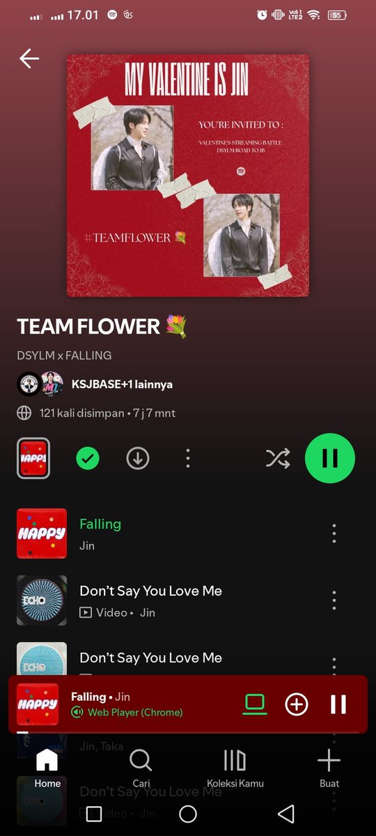 deejeon_'s tweet photo. @KSJBASE Telat ga ya😁
Dah ikutan belum best @sariah75812 @Sunthv_59 @kim_imii
#TEAMFLOWER💐
#LoveNotesForJin
#DSYLMto1B https://t.co/rqldm017Rr