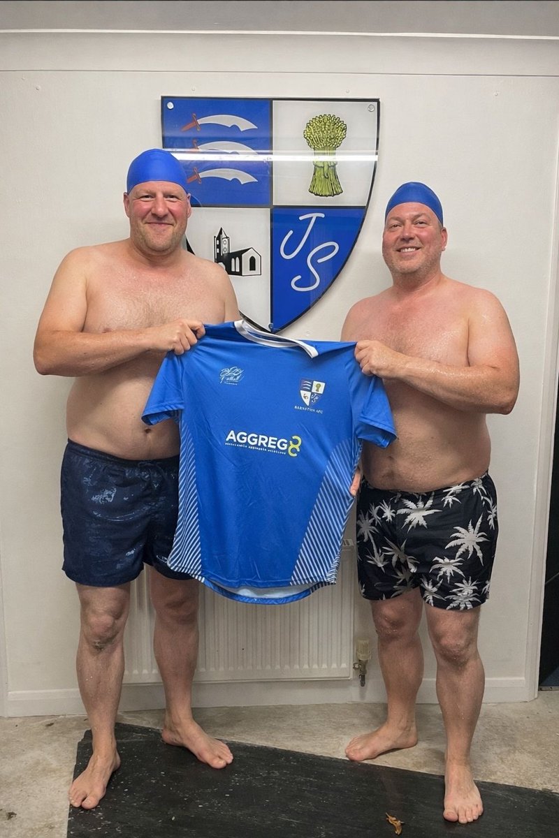Due to all the horrific weather we’re having in the UK right now, our first team managers have decided to create Barno Swim Club, should keep the lads busy on all these waterlogged pitches🏊🏼💦💙