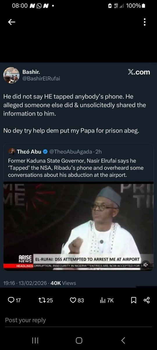 RodemiF's tweet image. The reason they shared with him is either for Subversion or to aid the terrorist.