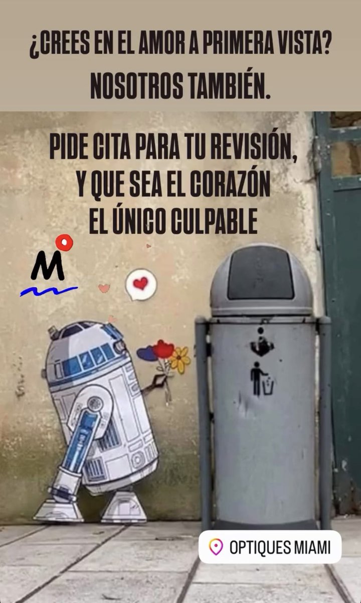 14 de febrero, San Valentín 💕

¿Crees en el amor a primera vista?

Optiques Miami, y que cupido haga el resto.
📍Miami Platja.

#SanValentín #14deFebrero