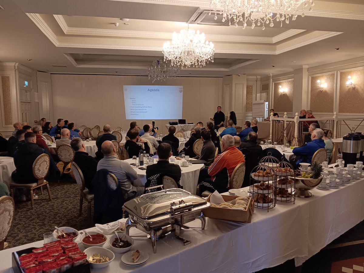 WaterfordGAACG's tweet photo. #TheEngineRoom ⚪️🔵⚪️🔵👇
@WaterfordGAA Club Coaching Officer Breakfast Workshop underway here in the @ParkHotelDungar
@west_waterford @EastDeiseGAA @DeiseUnderage @wlrfm @midcountygda @AussieGleeson @WhelanGavin @jamesla13176631 @joeydoherty2 @conormulhall #GAABelong ⚪️🔵 https://t.co/dnEgFjUswE