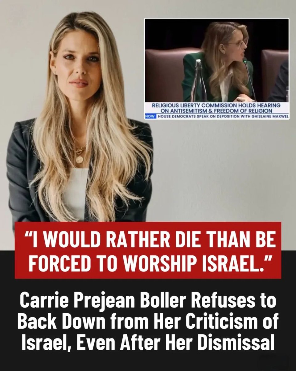 "I Would Rather Die Than Be Forced To Worship Israel."