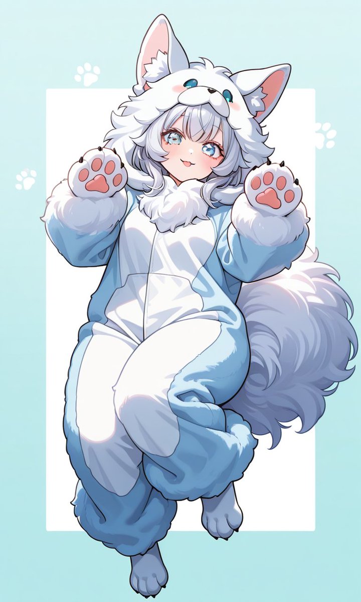 UmithukiKurage 狼の着ぐるみを着るくらげちゃん🐺 #くらくらげ美術館