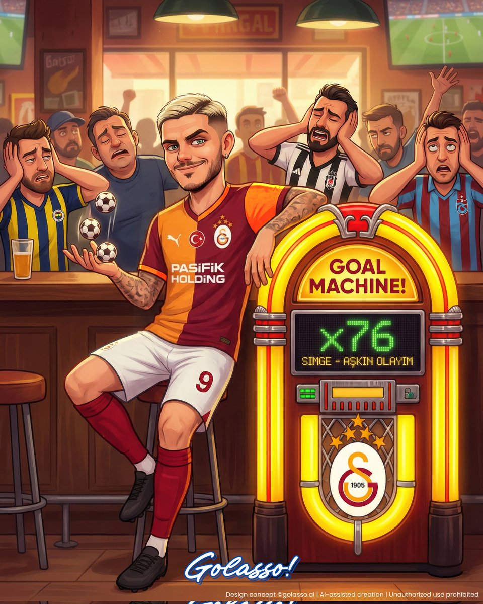 ⚽️ 4 Sezondur Dinletiyor!

Mauro Icardi, Eyüpspor maçında yaptığı hat-trick ile 2011’den beri RAMS Park’ta en çok gol atan Galatasaraylı unvanını aldı, toplam gol sayısını 76’ya yükseltti. Yıldız isim, bu şarkıyı futbolseverlere daha çok dinletecek gibi görünüyor! 

#MauroIcardi