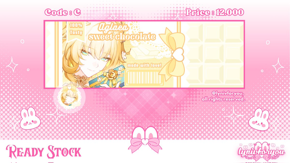 lynivforyou's tweet image. Help rt please, thank you! &amp;lt;3

Hai haii 🐰 lyni ada bawa ready stock layout valentine art (columbina, cyrene, aglaea) yang bisa ditake sekarang via dm 💭 price in pict – payment via bca/spay!

#zonauang #zonaba