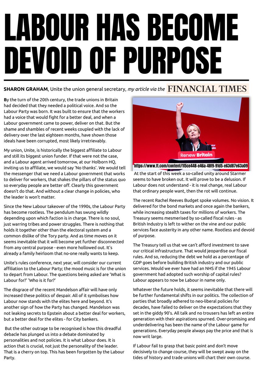 Sharon Graham tweet media