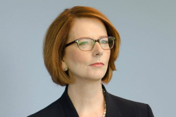 This is Julia Gillard. She was Australia's first ever female Prime Minister, and also the first female leader of the Australian Labor Party.

Once in power, she promptly changed the law to remove the definition of 'woman' from the Sex Discrimination Act 1984. A court case many