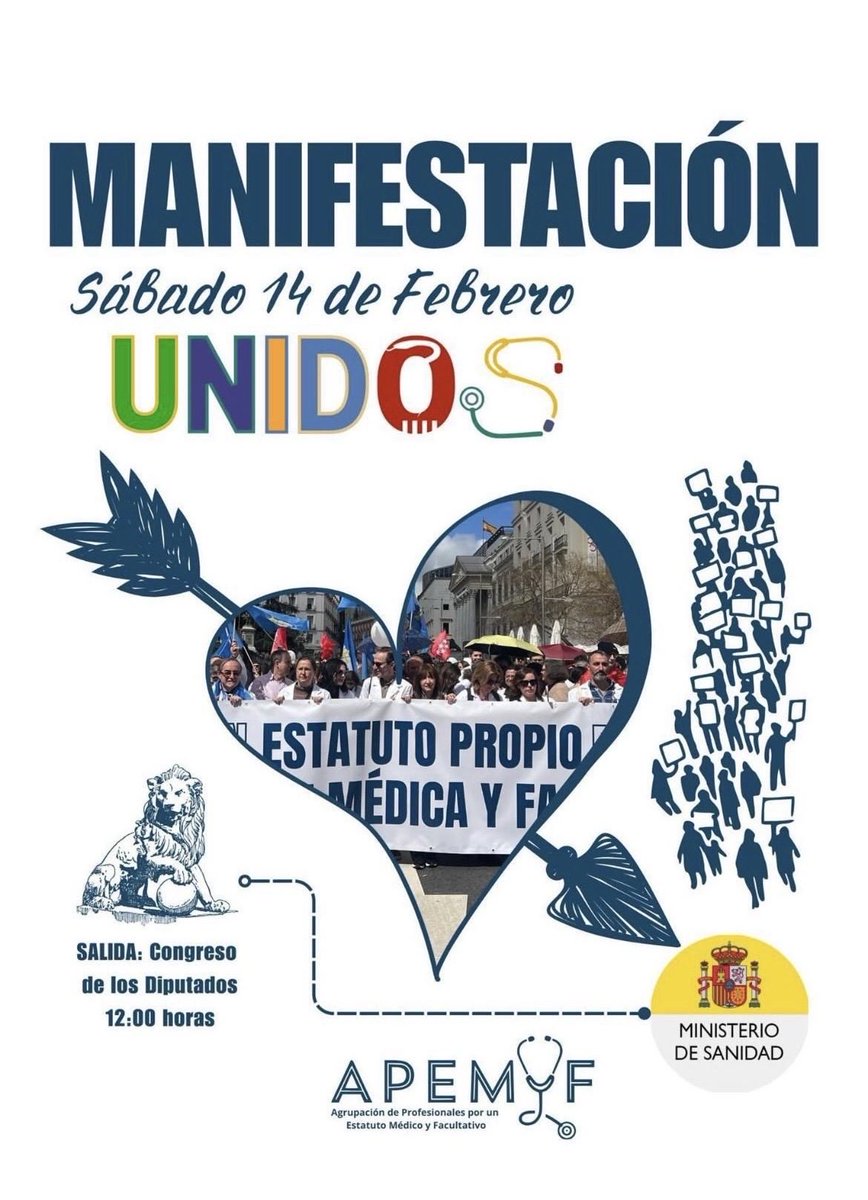 Es ahora o nunca: o conseguimos que se atiendan ya nuestras reivindicaciones o nos resignamos a padecer los atropellos actuales. Acude. Participa. Hagámonos oír. Consideración. Dignidad. Respeto. #MedicosRotos. #EstatutoMedico #EstatutoFacultativo #SanidadPartida