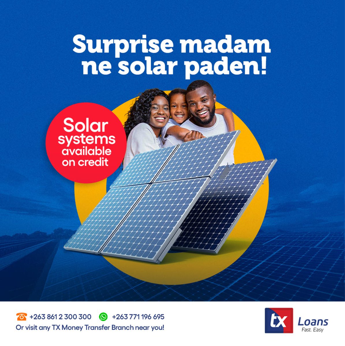Nothing says "I've got you" like making sure "Madam" never has to worry about the lights going out. Surprise her with a solar system today - available on easy credit terms through TX Loans!🔥

Because a bright home is a happy home!😁

Visit: Ground Floor, Beverly Court, Corner