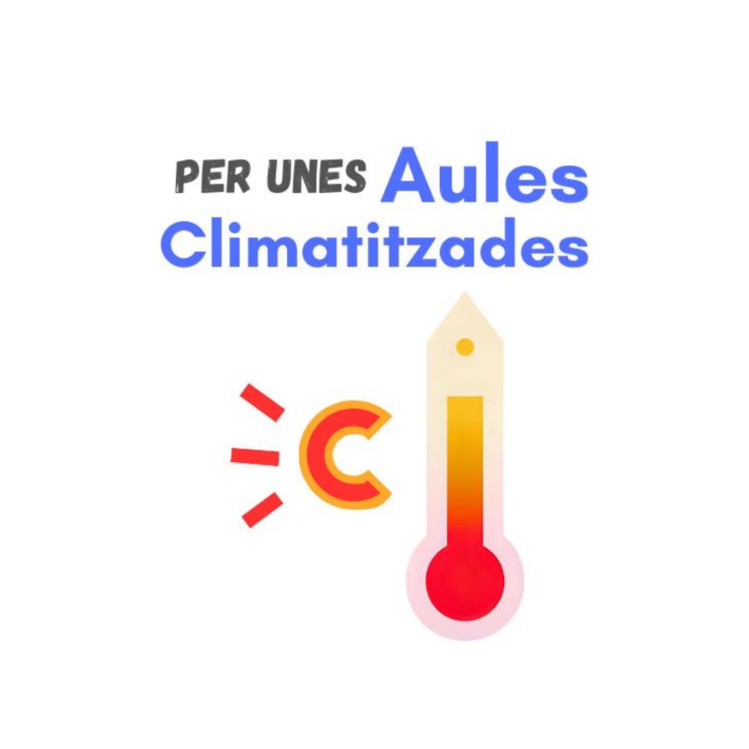 AmpaMaxAub's tweet photo. 🌡️ L’ILP “Per unes aules climatitzades” ja està registrada a Les Corts.
Des de l’AFA Max Aub ho diem clar: no és un luxe, és salut, benestar i qualitat educativa.
Cap alumne hauria d’aprendre amb calor extrema o fred a classe.
#AulesClimatitzades #EscolaPública https://t.co/zFQMVPSdBc
