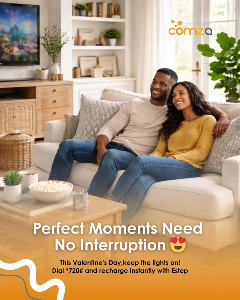 COMZAFRICA_'s tweet photo. Perfect moments need no interruption ❤️

This Valentine’s Day, keep the lights on.  Dial *720# and recharge instantly with Estep.

Love shouldn’t go dark😁

#Estep #ValentinesDay #keepthelightson https://t.co/VMkSsQyXu3