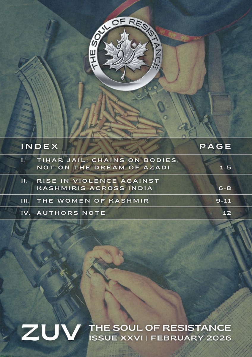 ZuvOfficial25's tweet image. Zuv Magzine....
Edition XXVI Feb-2026
Do Share as Well...
Jazakallahu Khair...
#ZuvTheSoulOfResistance
#AhmedSalaar
#ResistToExist