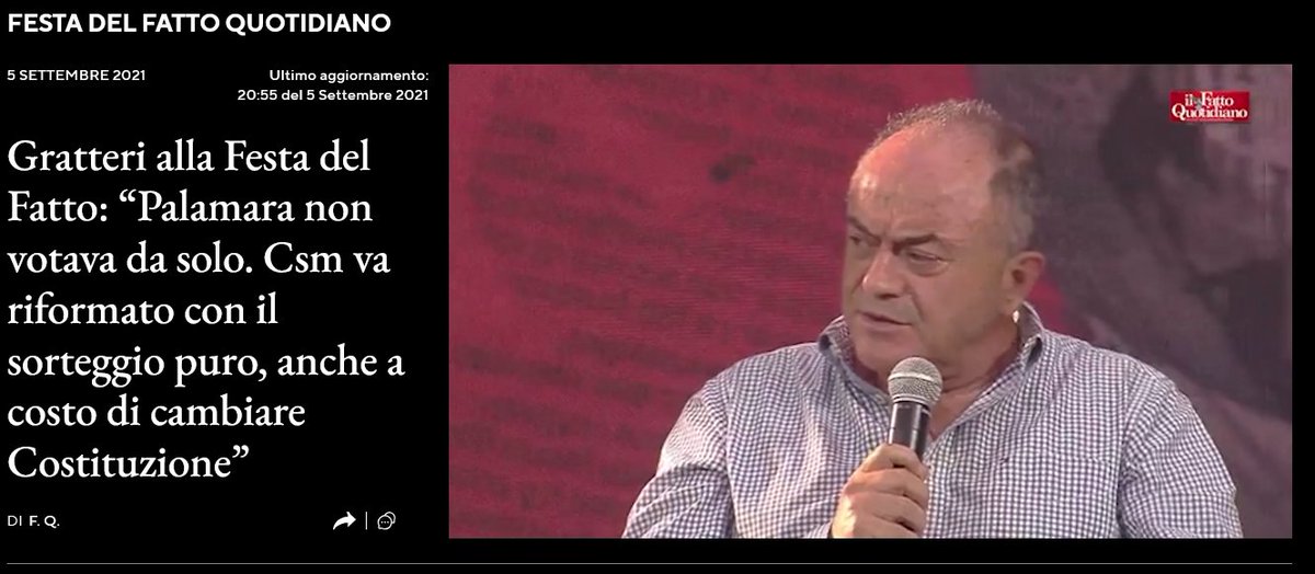 A proposito di Gratteri che definisce poco di buono chi vota si al referendum, vi dono questa perla del 2021 e link al filmato in cui afferma quanto scritto sul titolo.
VOTATE SI 
ilfattoquotidiano.it/2021/09/05/gra….