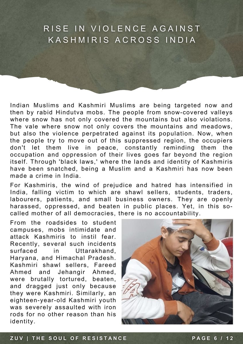 ZuvOfficial25's tweet image. Zuv Magzine....
Edition XXVI Feb-2026
Do Share as Well...
Jazakallahu Khair...
#ZuvTheSoulOfResistance
#AhmedSalaar
#ResistToExist