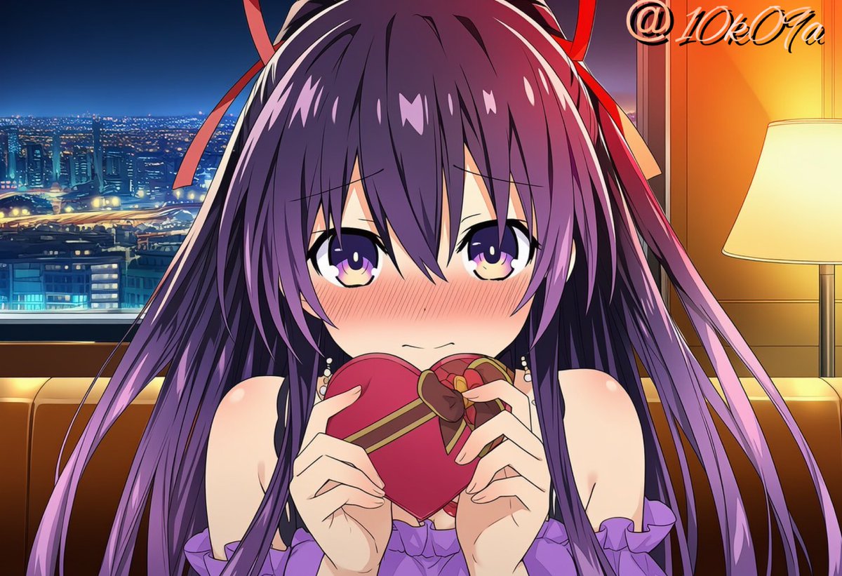10k09a's tweet photo. ハッピーバレンタイン💜
#date_a_live #AIイラスト https://t.co/8SN3CABvmz