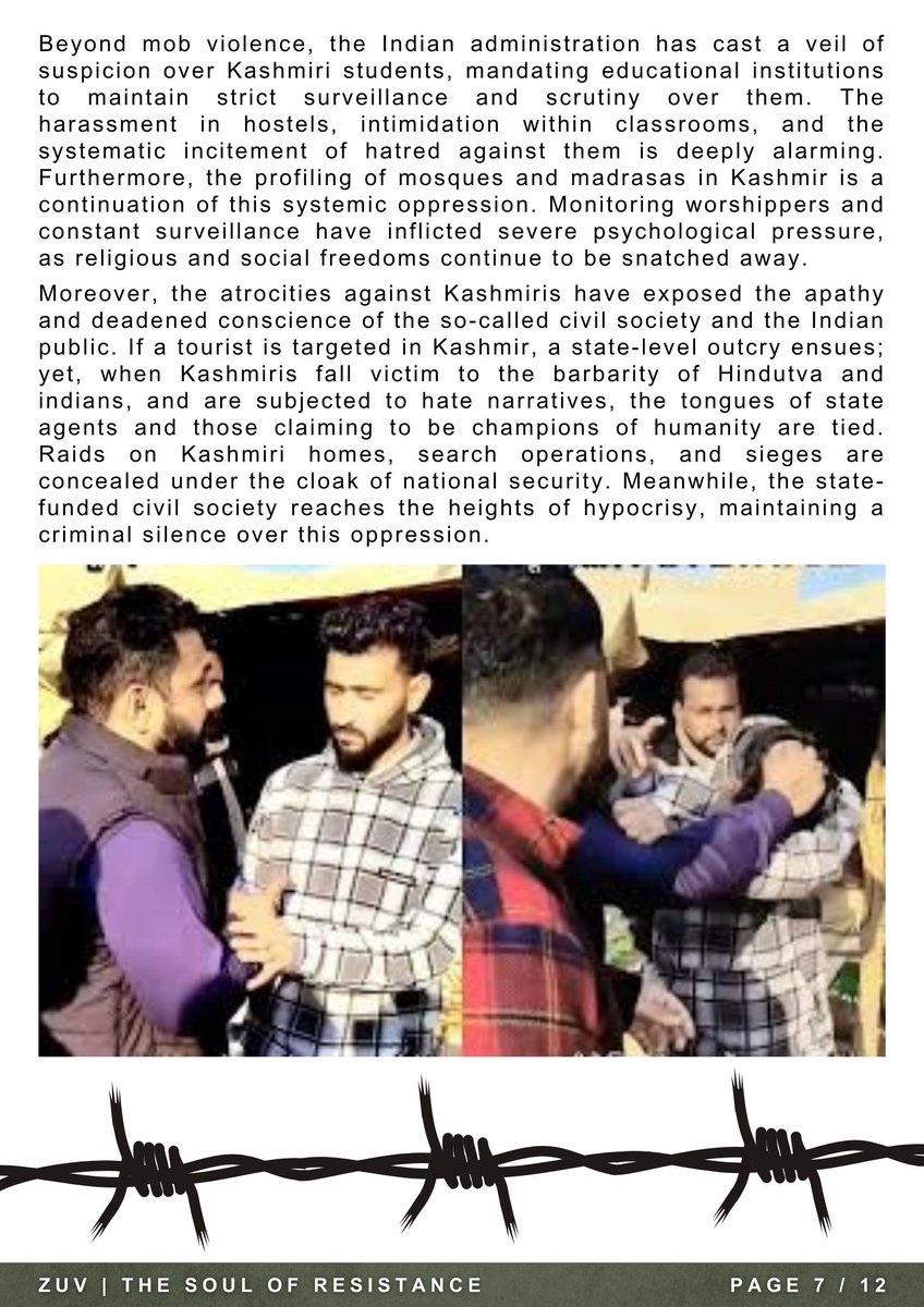 ZuvOfficial25's tweet image. Zuv Magzine....
Edition XXVI Feb-2026
Do Share as Well...
Jazakallahu Khair...
#ZuvTheSoulOfResistance
#AhmedSalaar
#ResistToExist