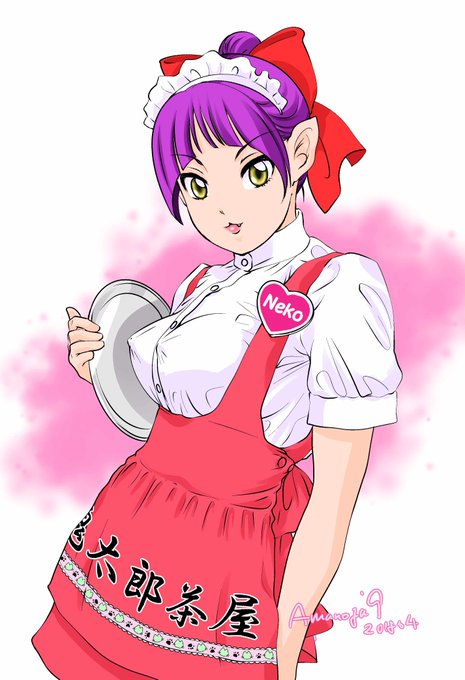 ということで昔描いた猫娘バージョン貼っときます。おもくそ鬼太郎茶屋って入ってますがw。☕('・∀・`)。 