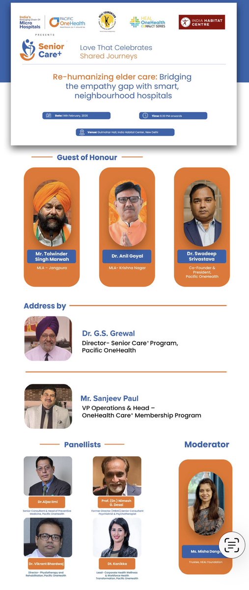 SWADEEP's tweet photo. #HEAL #OneHealth #Talk #Eledercare #SeniorCare+
⁦@healfoundation1⁩ ⁦@dranilgoyal85⁩ https://t.co/rnvqGh3Vog