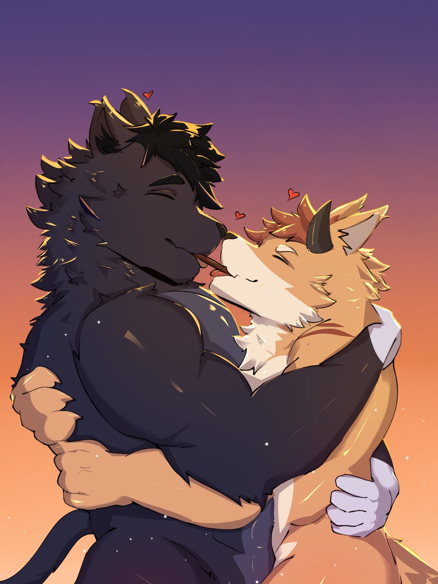 Love you forever, don't let go of me 💙💛

Happy valentines <a href="/Nekuchiwa/">Neku</a> :3

🎨: <a href="/makhu0w0/">Makhu0w0</a>