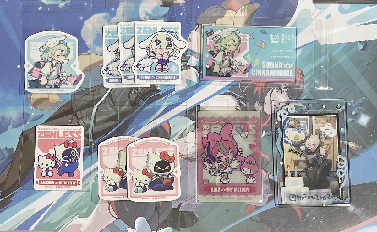 ゼンゼロ 交換 アニメイト ゼンレスゾーンゼロ

譲┊︎写真参照
ステッカー▶︎千夏(等身1,SD3)、ボンプ各種
名刺風アクリルカード▶︎千夏(等身)
特典▶︎アリア(SD)

求┊︎全て各1
ステッカー▶︎アリア(等身,SD), 南宮羽(SD)
名刺風アクリルカード▶︎ 南宮羽(等身)
特典▶︎千夏(SD)

→