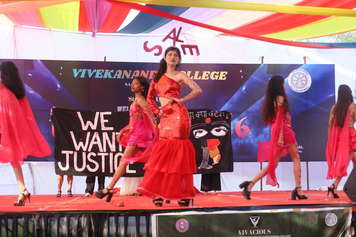 VNC_DU's tweet photo. Vivekananda College, DU, celebrated its Annual Cultural Fest, Pallavi'26 on 9th &amp; 10th February. Fun, thrill, music, dance, fashion, all made a fusion to make it a success. Some glimpses of the fest: https://t.co/4fwBmqpuvN
