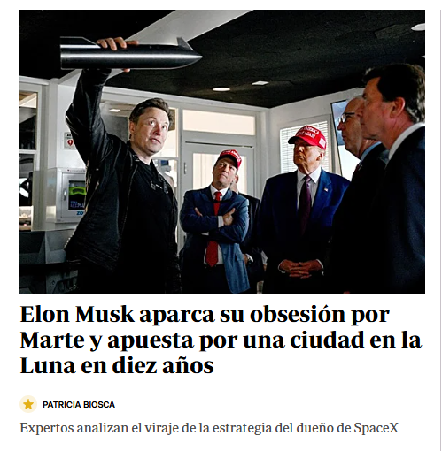 gotoStar40's tweet photo. #ElonMusk avanza hacia una ciudad en la #Luna🌙
❤️y🔁 https://t.co/2dGAQ0xfnb