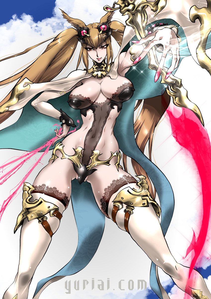 前に描いたグラブル十天衆エッセルさんとメーテラ姉さん(^^;) 