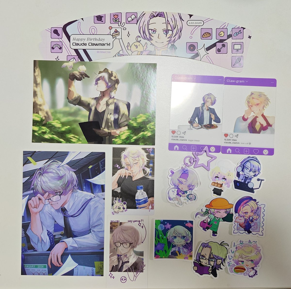 _adyos_'s tweet photo. the goods 😋🫶💜 thank you artists 🙏
(I finally have clawshi transparent cards!!!!)
#ChooseAClaudeCSE https://t.co/rGRj1hHhD6