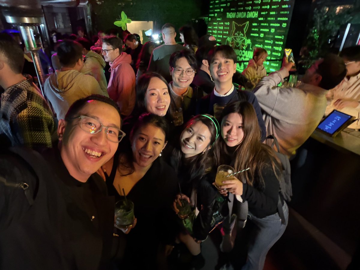 Nice to see my <a href="/animocabrands/">Animoca Brands</a> frens at Consensus HK events this week!

Can you guess who is the animoca intern? 👀