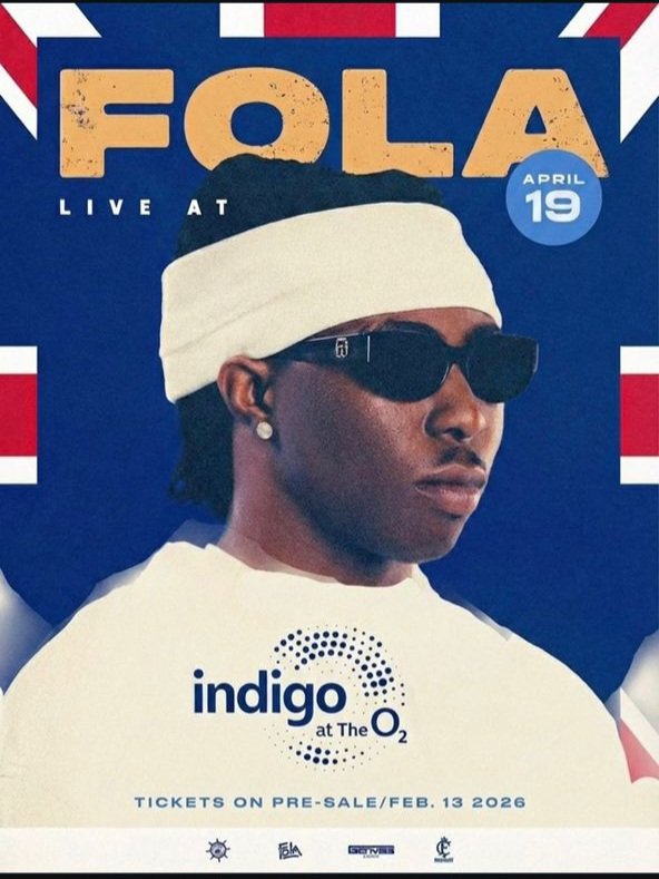 Fola’s FIRST ever headline show at the O2 Indigo🏟️

 19/04/26 ✍🏾