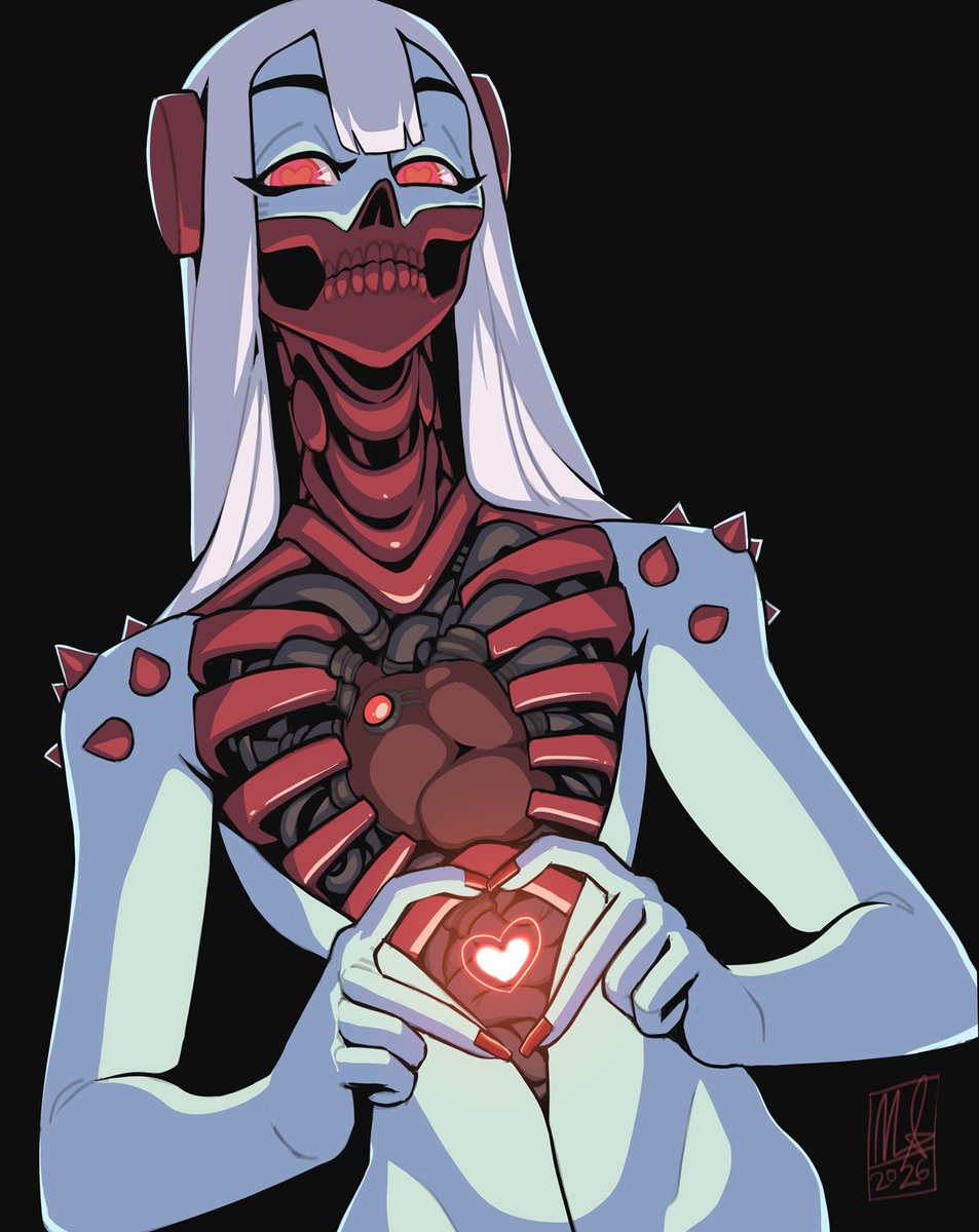 Happy Valenween! #ValentinesDay #cyborg #cyberpunk #heart