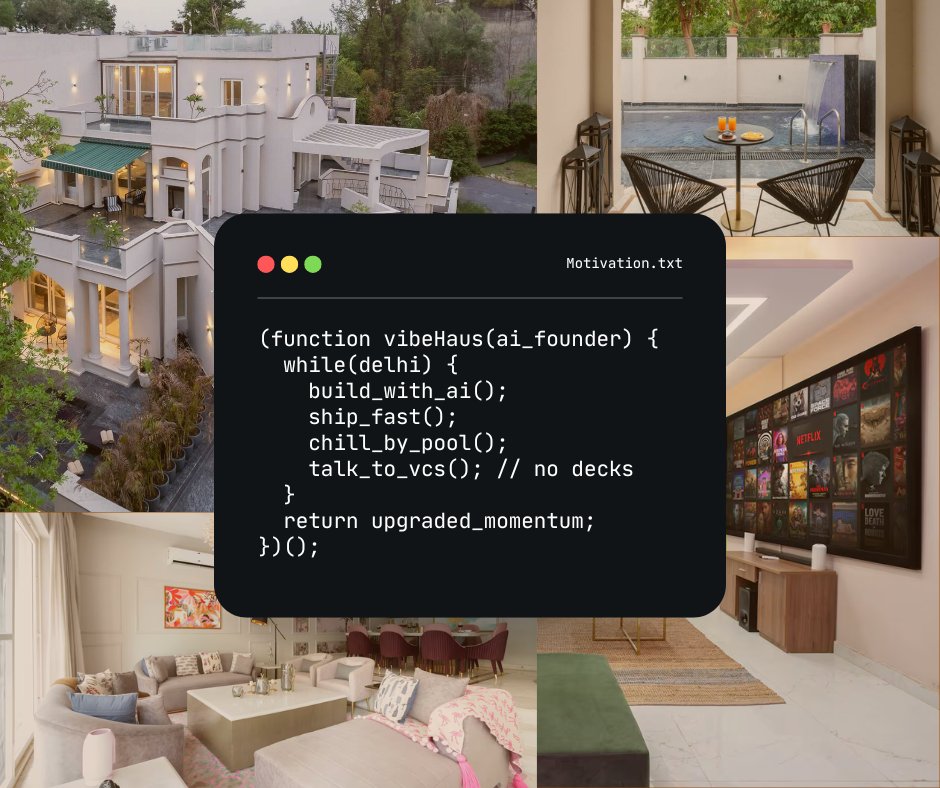 We're in Delhi for the <a href="/IndiaAiExpo/">India AI Impact Expo 2026</a> by <a href="/OfficialINDIAai/">IndiaAI</a> , and hosting the Hashed Vibe Haus parallel to the summit. Also, we're inviting AI-first founders to meet and come build with us. 

If you're a builders with decades of domain expertise who've always known where their