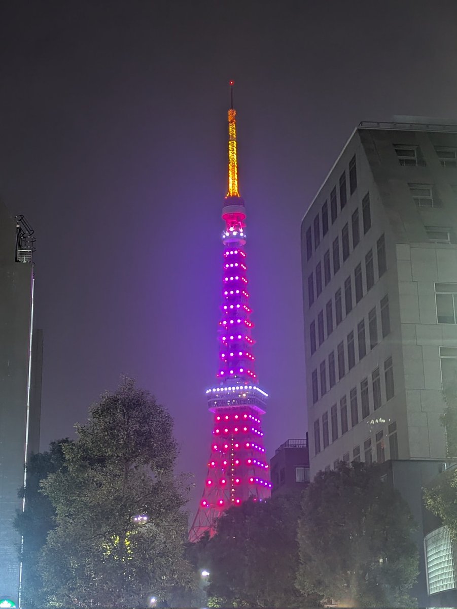東京タワーがバレンタイン仕様に💝
浜松町でのレッスン帰りに、少しだけ季節を感じて自分にチョコ買いました！😄🍫
今日もありがとうございました。

<a href="/fp_ballet/">First Position Ballet Studio</a>