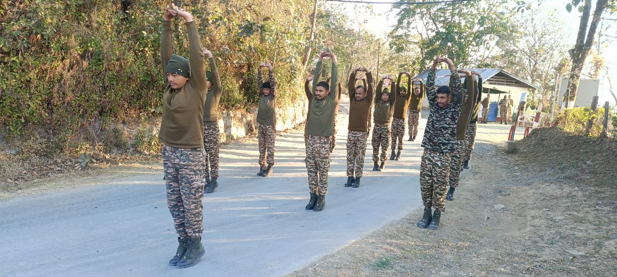 Crpf32's tweet photo. Morning activities - 32 Bn #CRPF
: No workout is ever wasted. Even on your hardest days, moving your body brings progress, healing & growth. 🔥 #NeverSkip https://t.co/0ULYMEFXTE