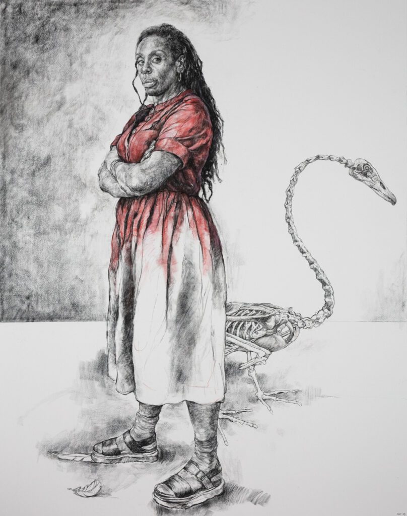 womensart1's tweet photo. Self Portrait by artist Barbara Walker, British artist based in the UK. Her work is informed by the social, political and cultural realities that affect her life and the lives of those around her #WomensArt #SelfPortraitWeek https://t.co/8rAGFqoC91