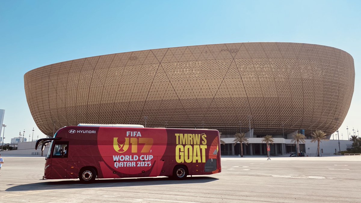 tommy_never's tweet photo. We hosted first-ever FIFA World Cup with 48 teams. Reflecting on the past year, looking ahead to big World Cup in summer, can't wait to feel U-17 vibes again here in Qatar. This is arguably the best Media Bus in my career. 100%, these are among the best Lusail shots I ever made. https://t.co/Hf9NhHblCo