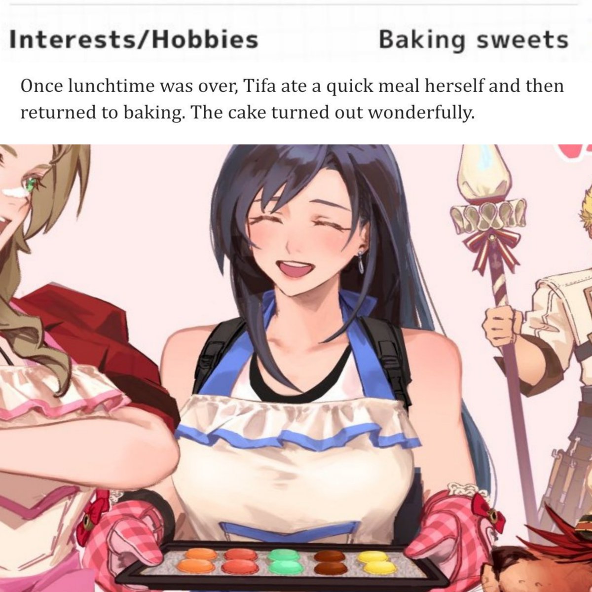 ୨ৎ tifa loves baking sweets ❤︎⁠