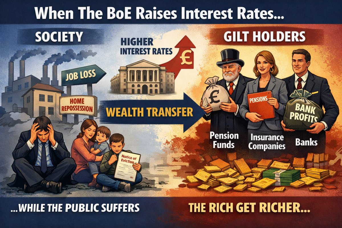 NewnhamTony's tweet photo. Why use interest rates to punish mortgage holders while rewarding the City? 🏦
The #IFCLens flips the script. When inflation rises, we don't hike rates—we drain excess spending into the #SSPF.
Wealth is preserved, the fund grows. No evictions. No interest drain. Just logic. 🏴⚖️ https://t.co/iTCRbSEevn