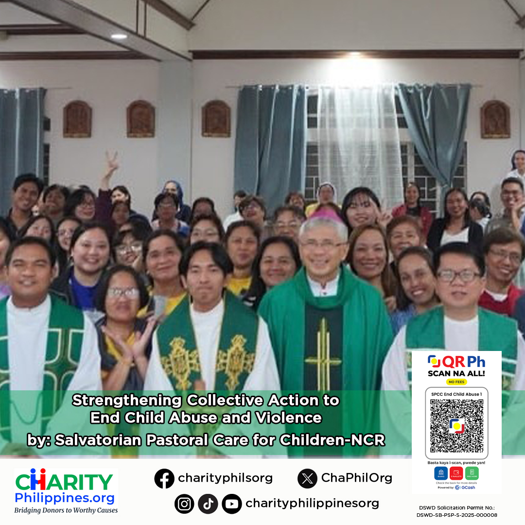 ChaPhilOrg's tweet image. Stronger together, we can protect every child.
 
Salvatorian Pastoral Care for Children (SPCC) builds alliances with organizations, advocates, and communities to create safer, nurturing environments for children across the Philippines. By sharing knowledge, coordinating programs,